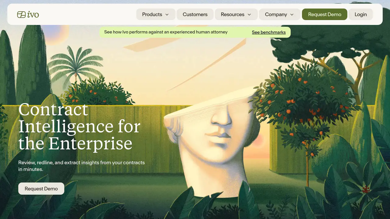 Homepage preview of Ivo, captured Jul 26, 2026