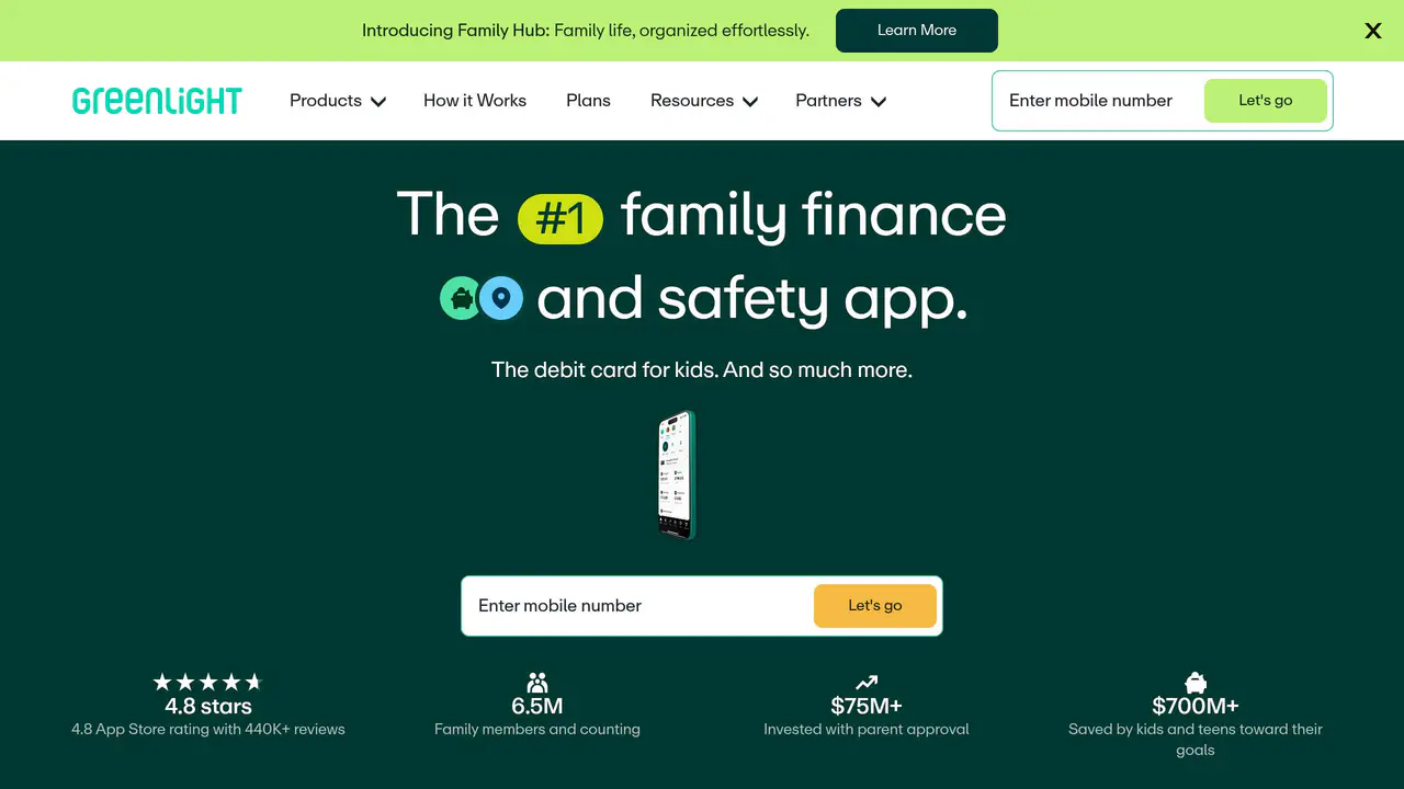 Homepage preview of Greenlight, captured Jul 27, 2026