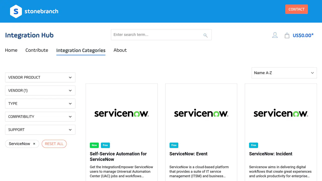 Pricing-page preview of Stonebranch, captured Sep 9, 2026