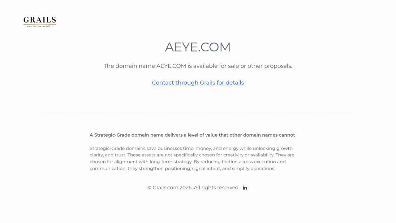 Homepage preview of AEye, captured Sep 21, 2026